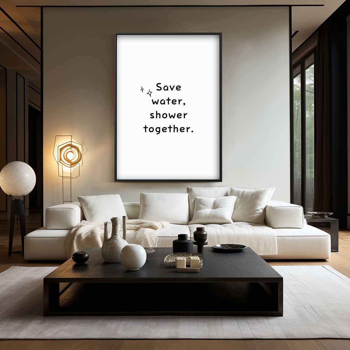 Humoristisch Milieubewustzijn Poster Kunstwerk-canvas-dibond-plexiglas-wanddecoratie-WallArtistic