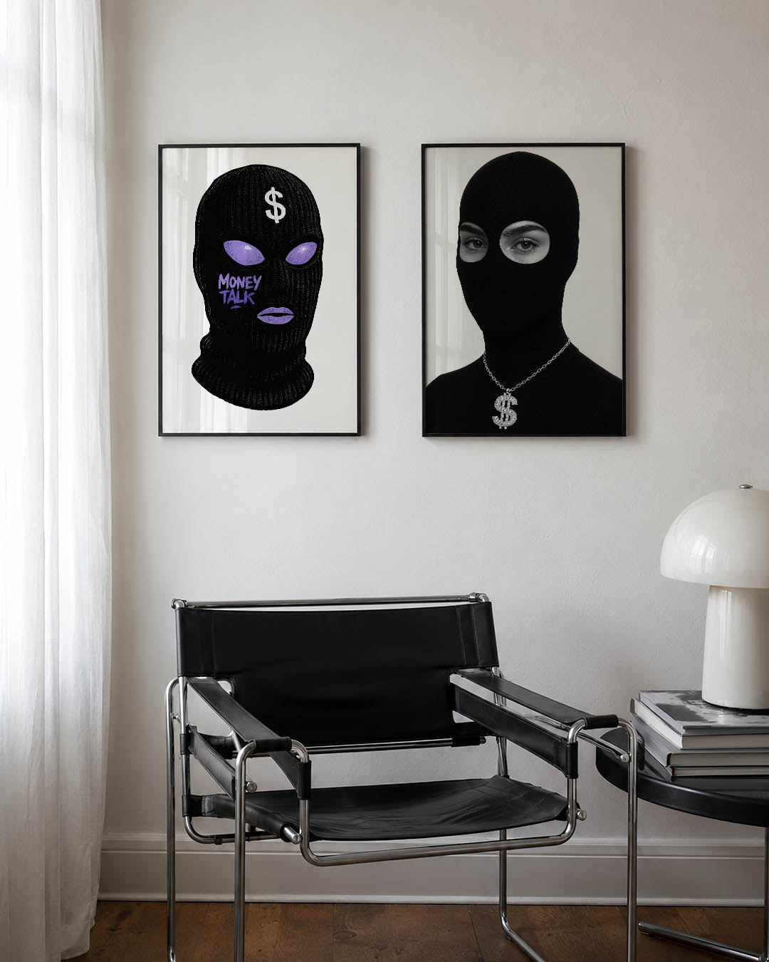 Masker en tekst Posterset