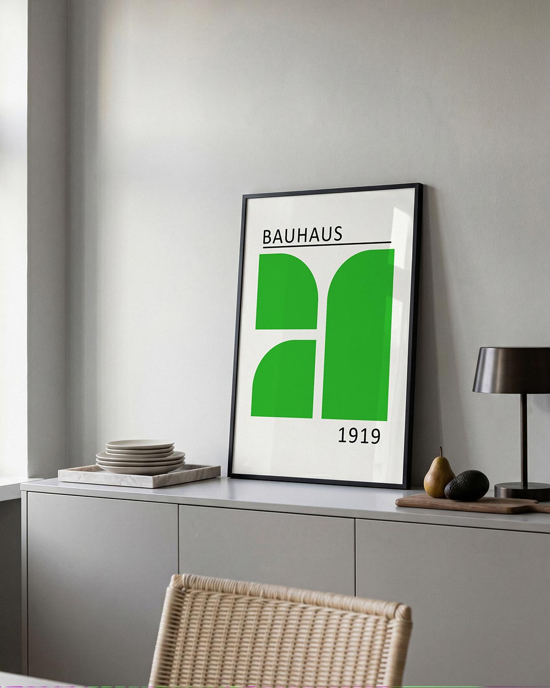 Groene vlakverdeling Poster
