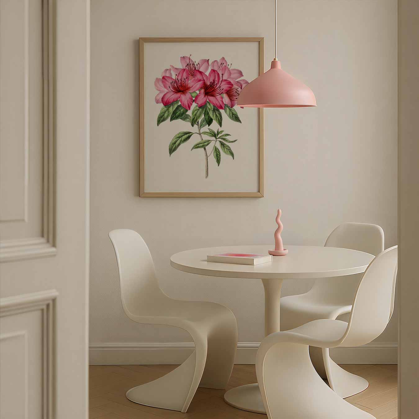 Prachtige Roze Bloemenpracht Poster-WallArtistic
