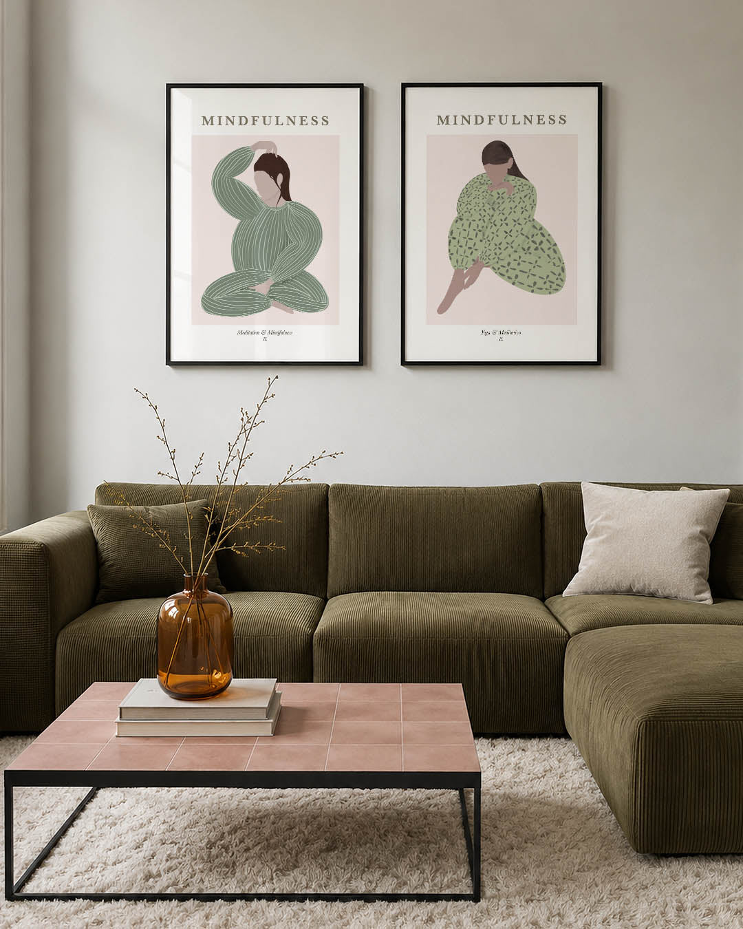 Zachte lijnenspel Posterset