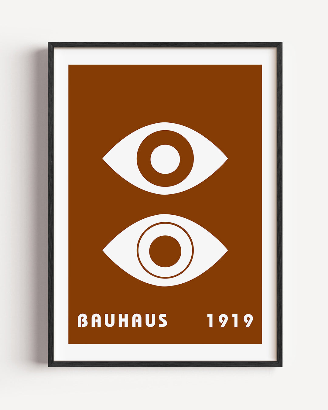 Oogvormen en tekst Poster
