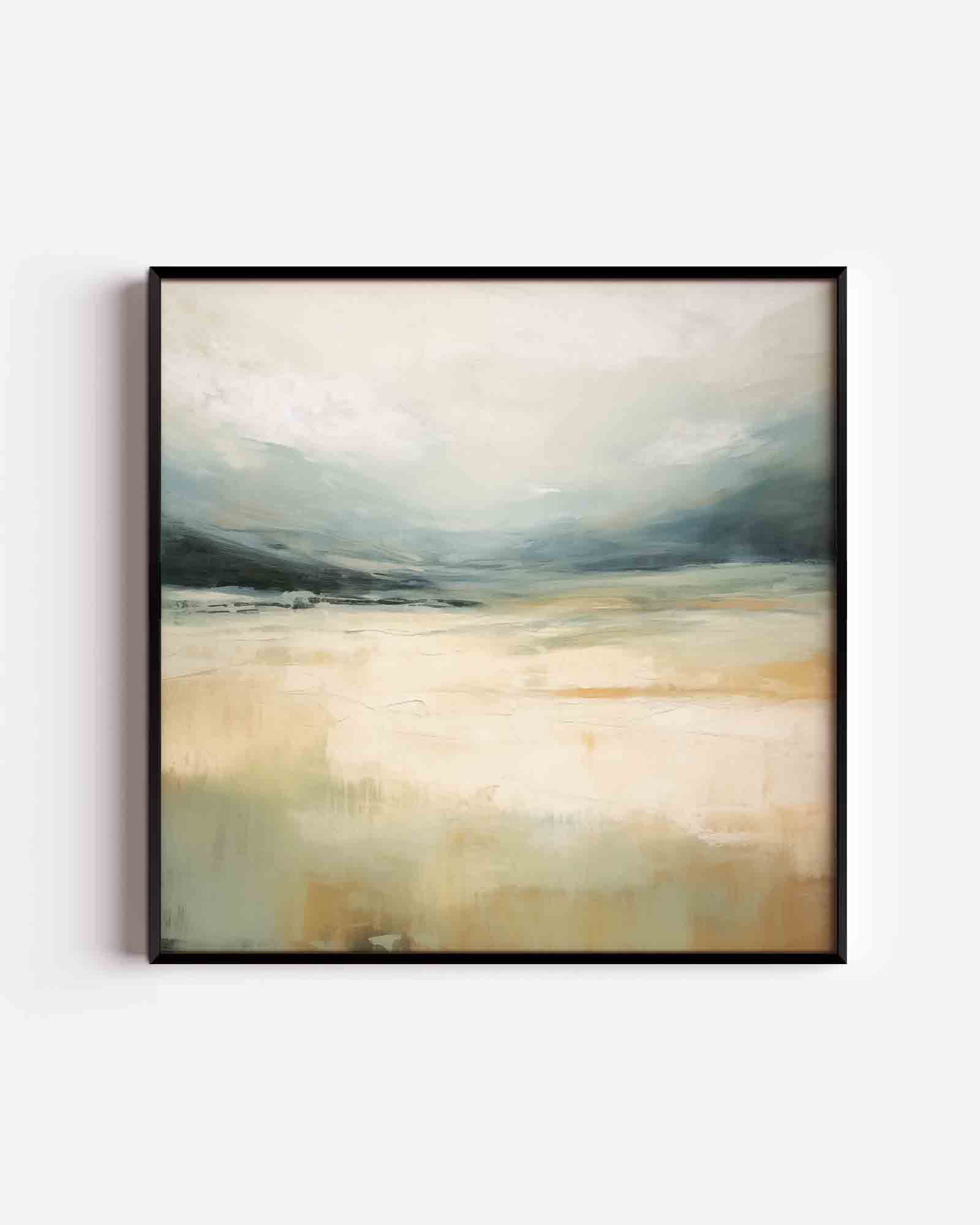 Landschap in zachte tinten Poster