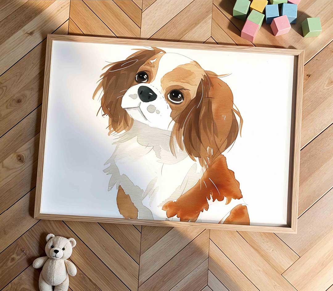Hond met bruine vlekken Poster