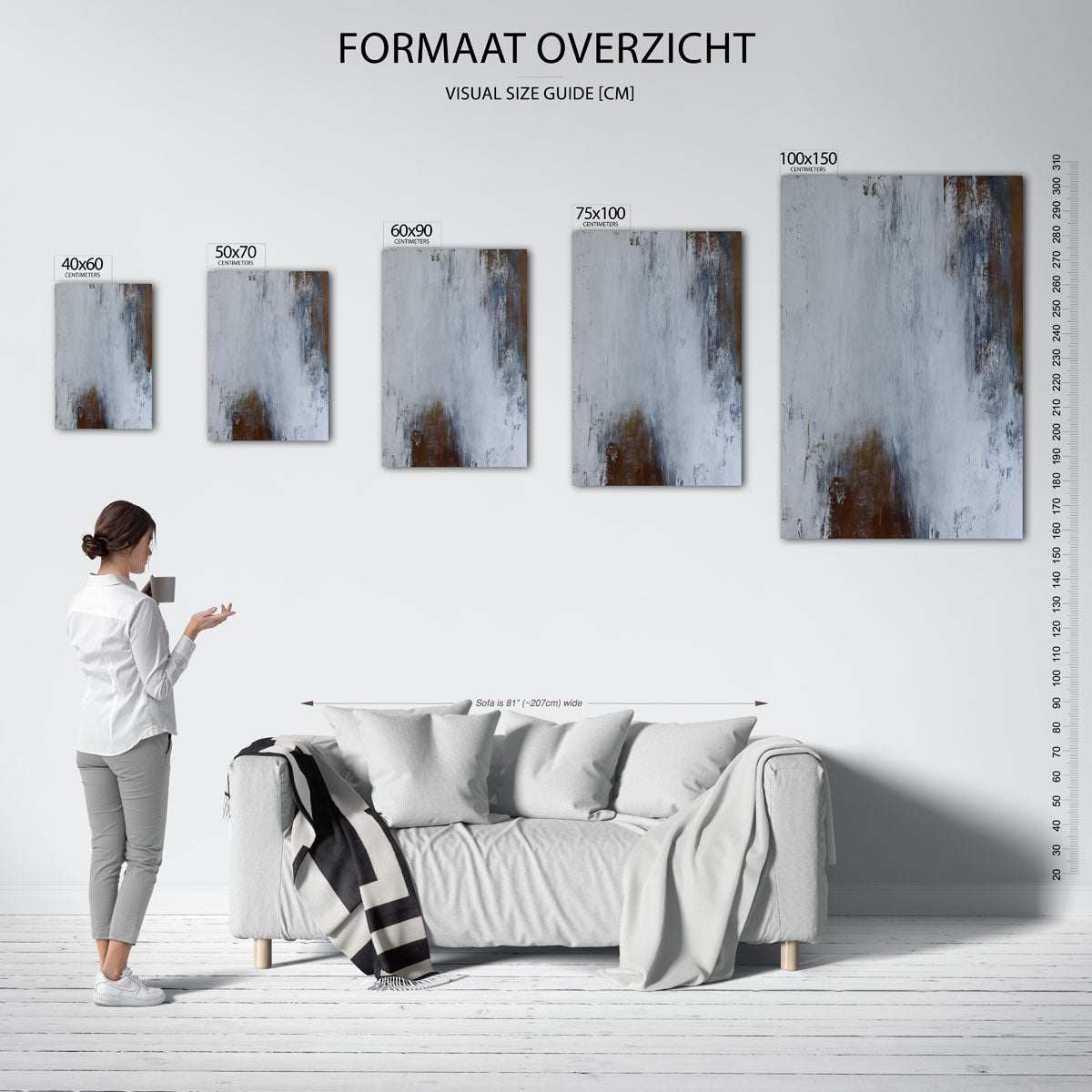 Gelaagde texturen Kunstwerk