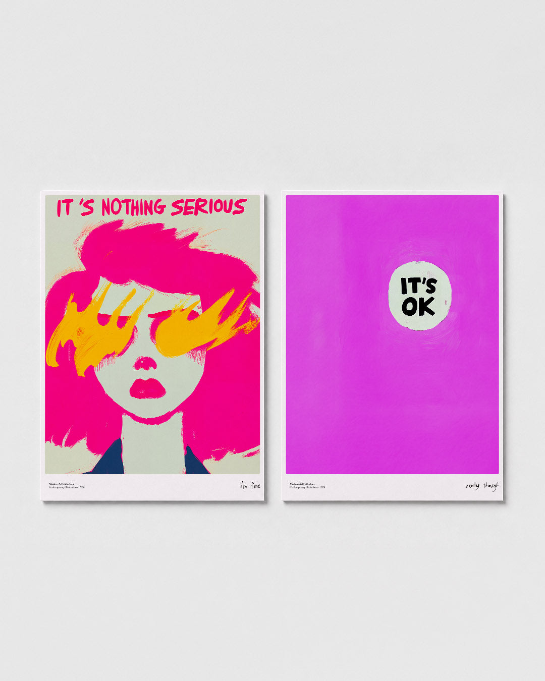 Kleurrijke expressie Posterset