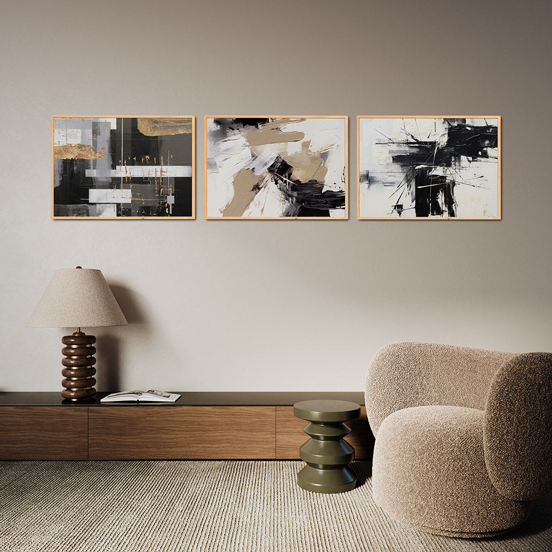 Gouden vlakken Posterset