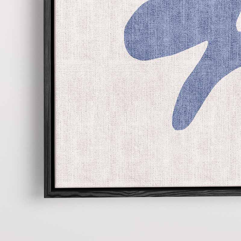 Blauwe Dans Kunstwerk-canvas-dibond-plexiglas-wanddecoratie-WallArtistic