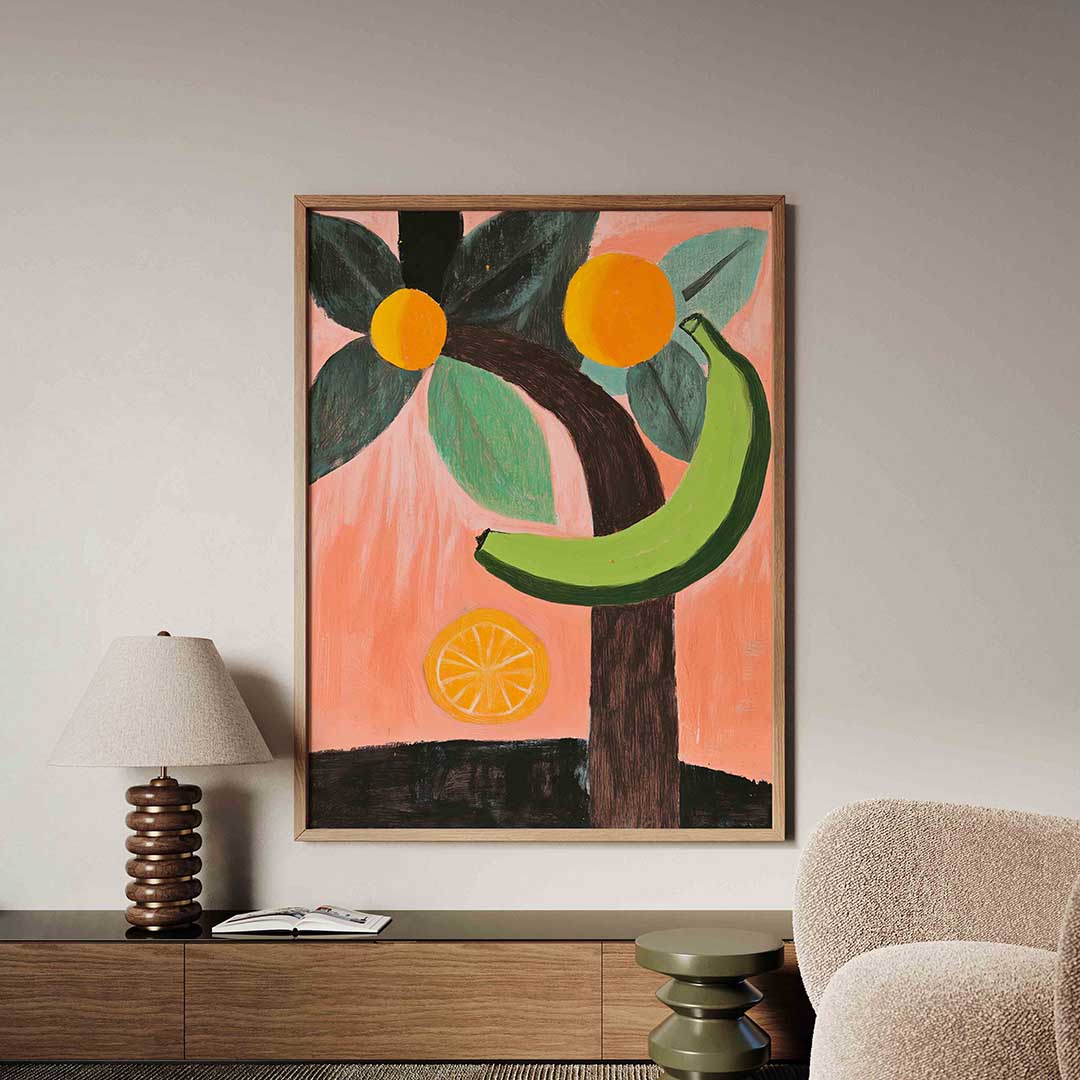 Banaan en citrus Poster