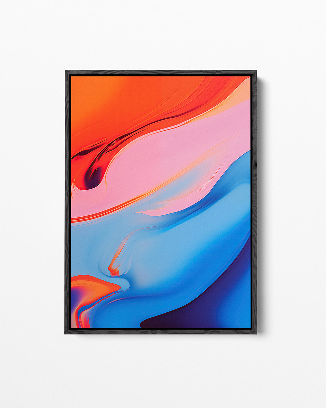 Vloeiende kleurencompositie Kunstwerk