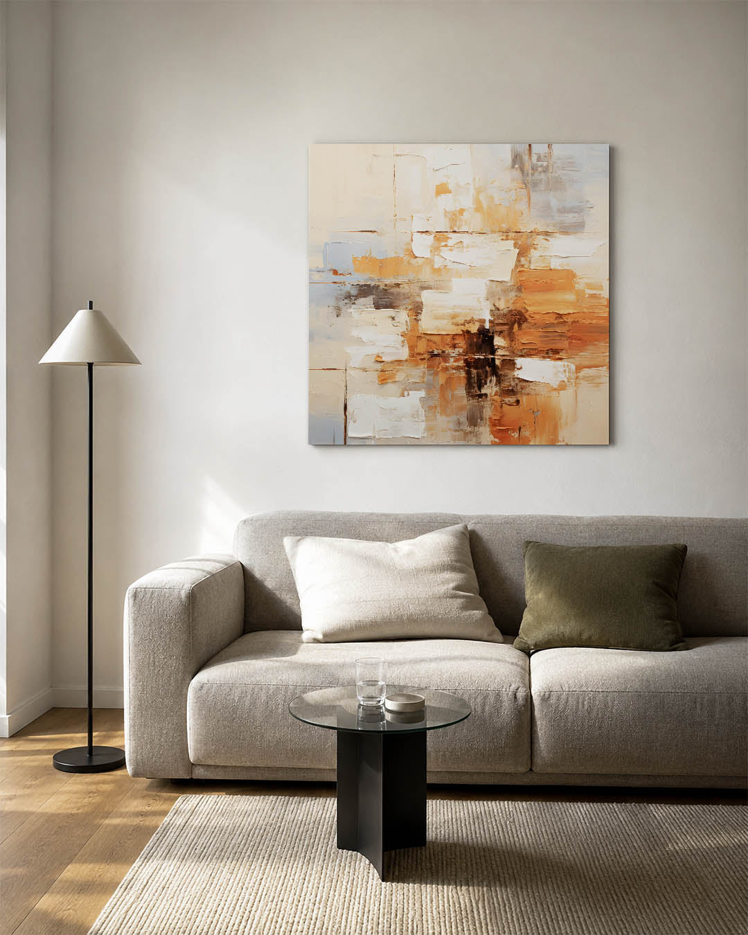 Dynamische kleurvlakken Kunstwerk