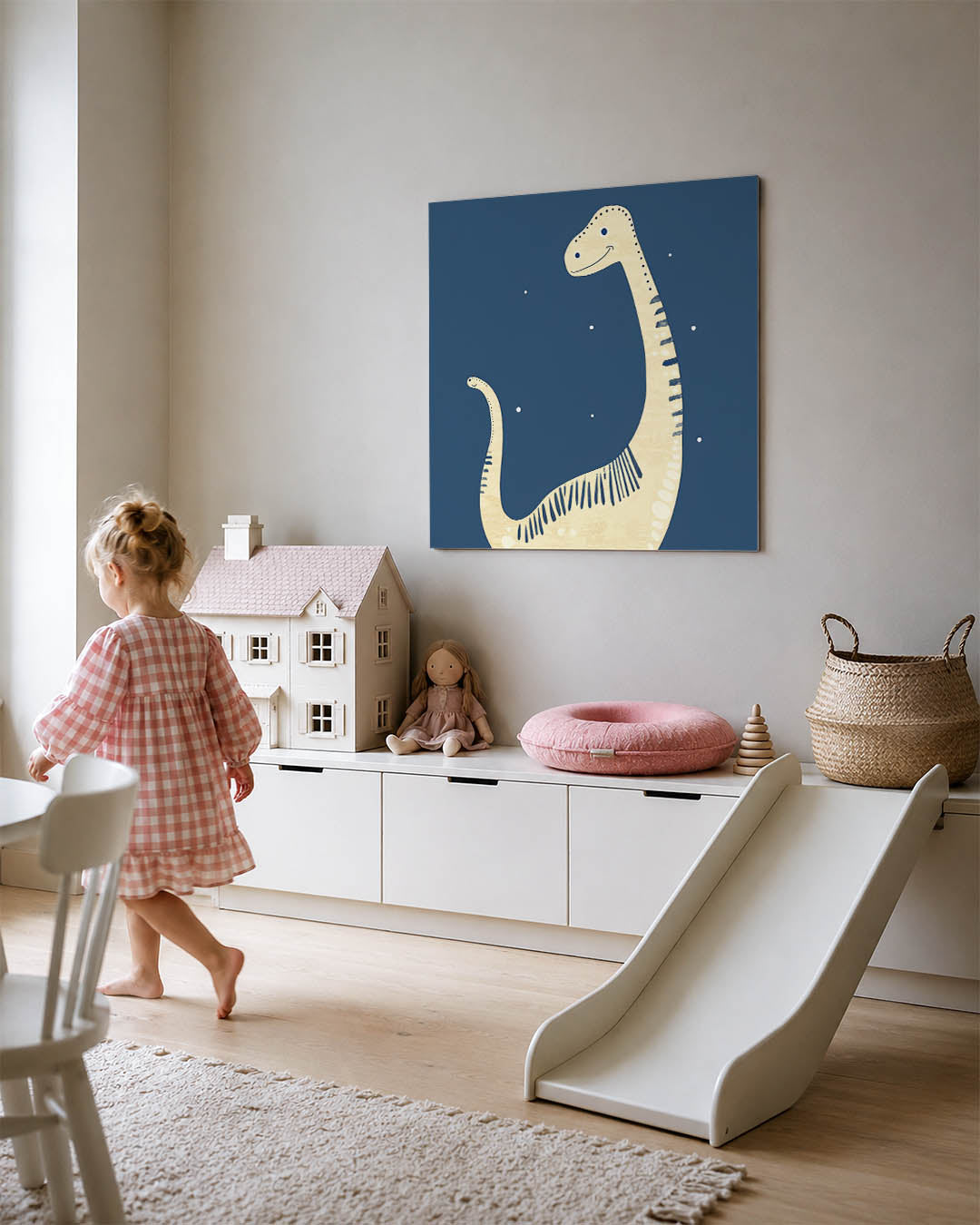 Vrolijke dino illustratie Kunstwerk