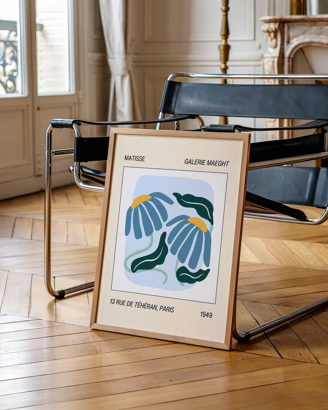 Bloemenpracht in Paris Poster-WallArtistic