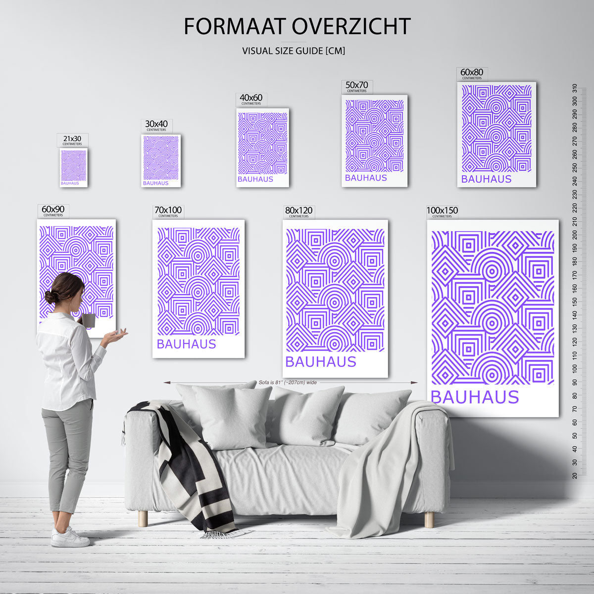 Lijnen en patronen Poster