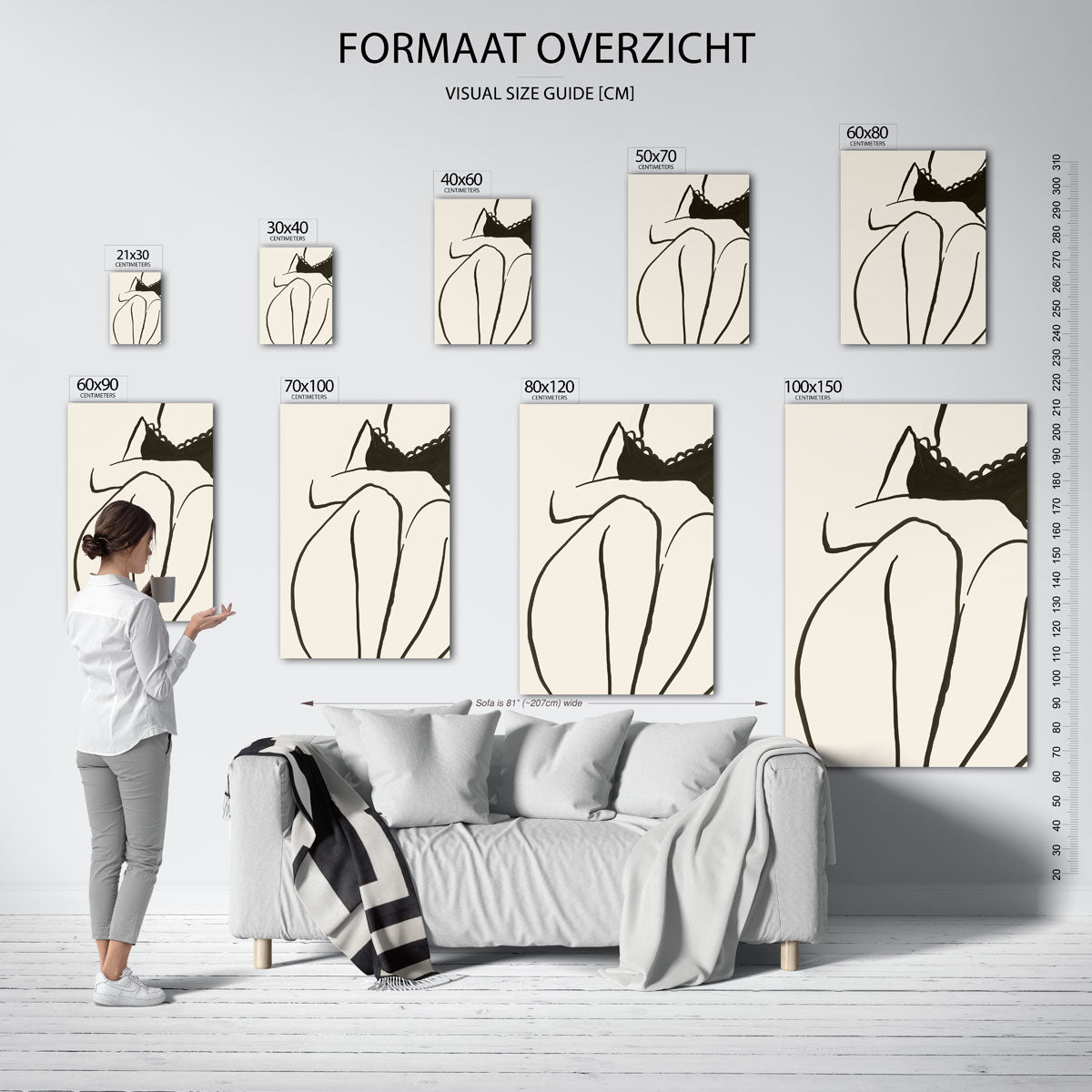 Minimalistische figuur Poster