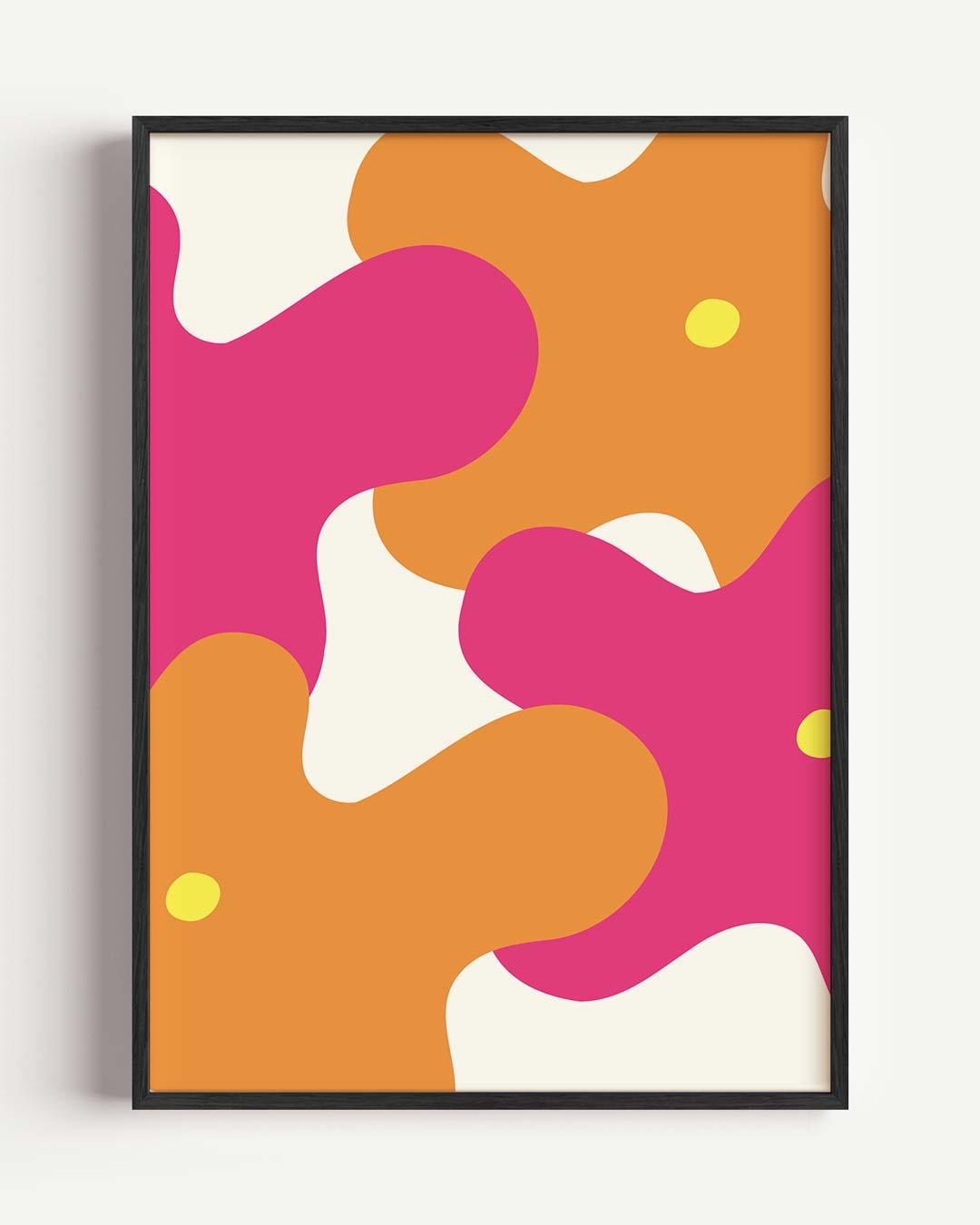 Vrolijke Bloemvlekken Poster-WallArtistic
