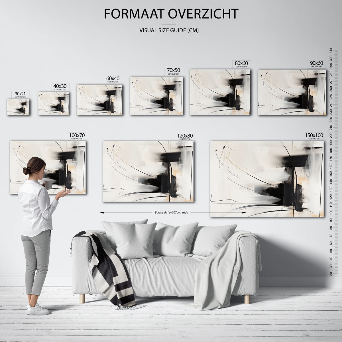 Abstracte lijnen Poster
