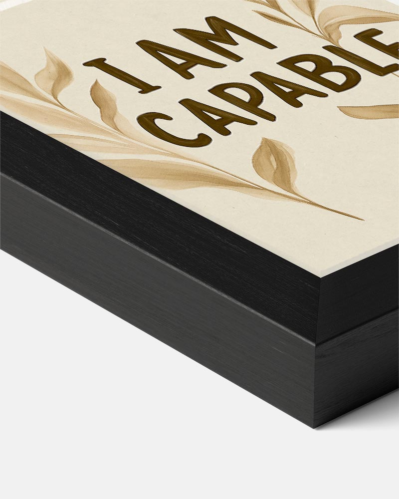 Inspirerende "I Am Capable" Poster-WallArtistic