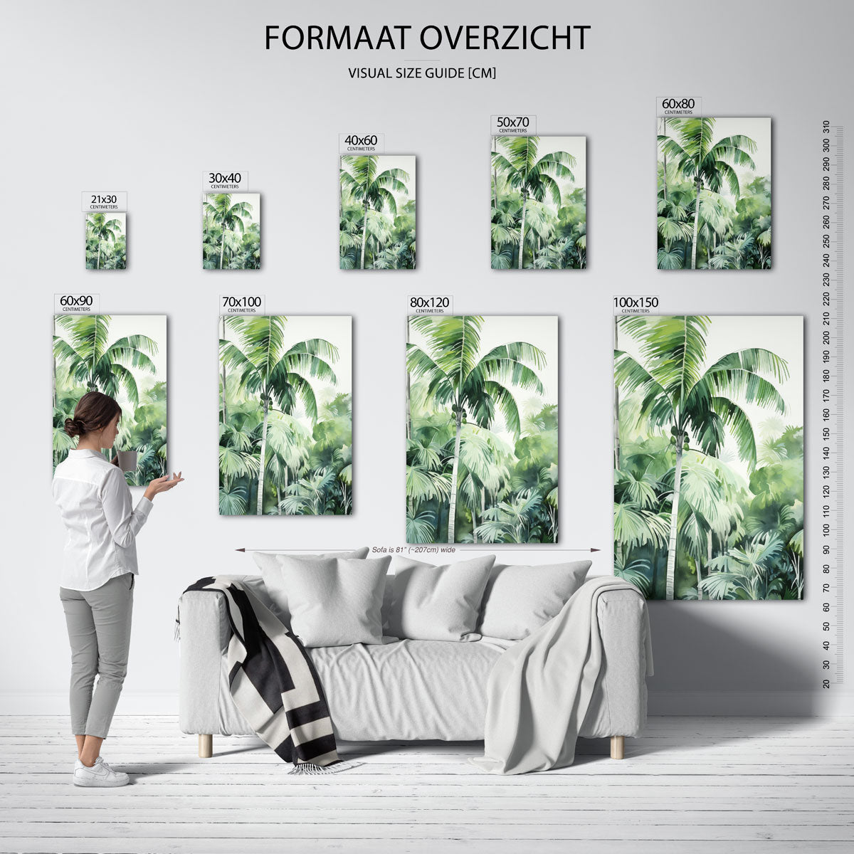 Tropische bladeren Poster
