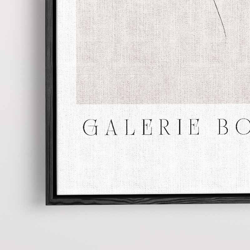 Minimalistische Botanische Schets Kunstwerk-canvas-dibond-plexiglas-wanddecoratie-WallArtistic