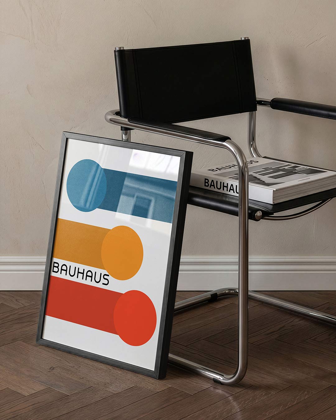 Cirkel en balken Poster