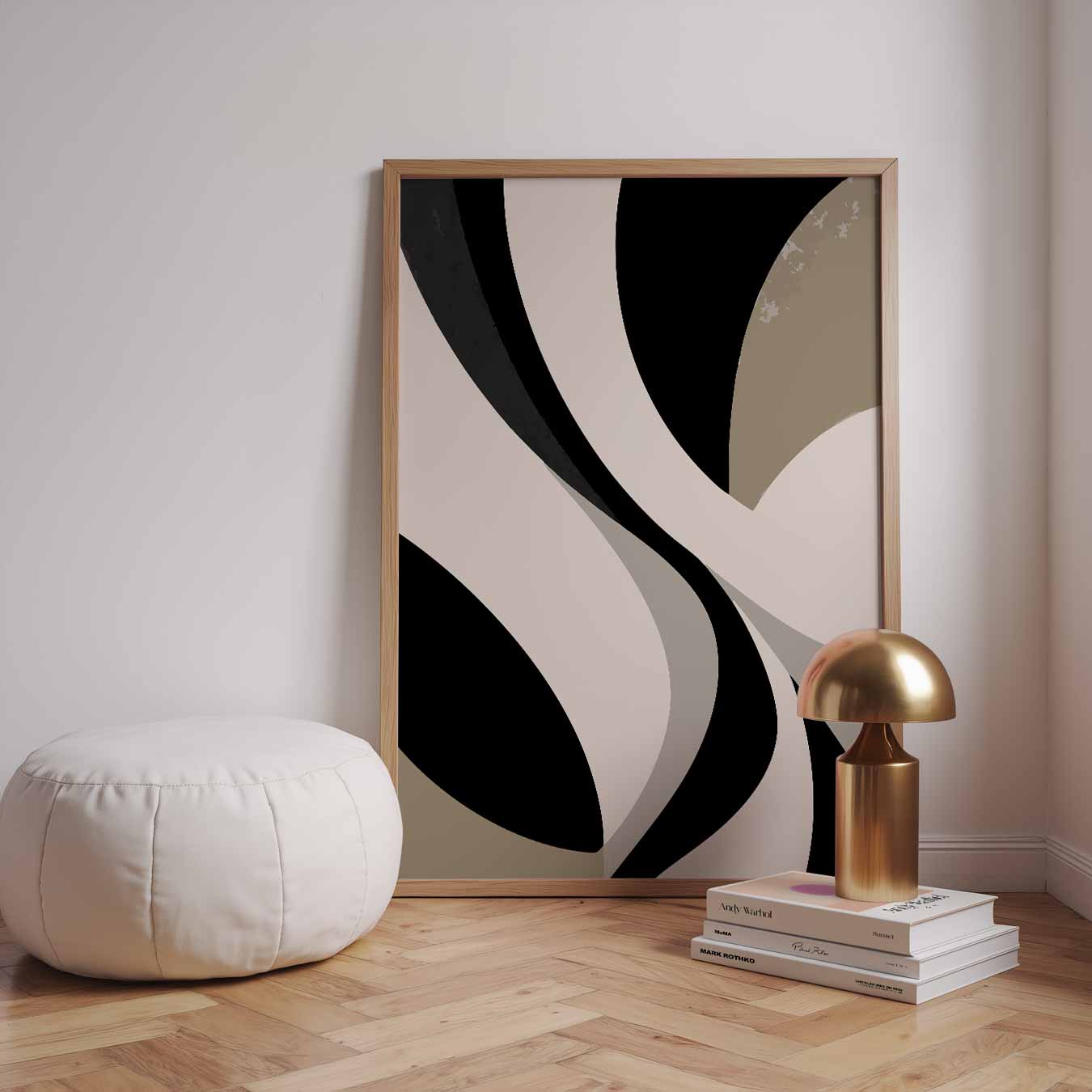 Moderne Abstracte Vormen Poster-WallArtistic