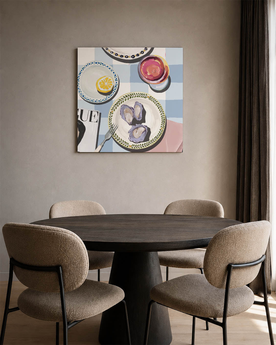 Eettafel compositie Kunstwerk