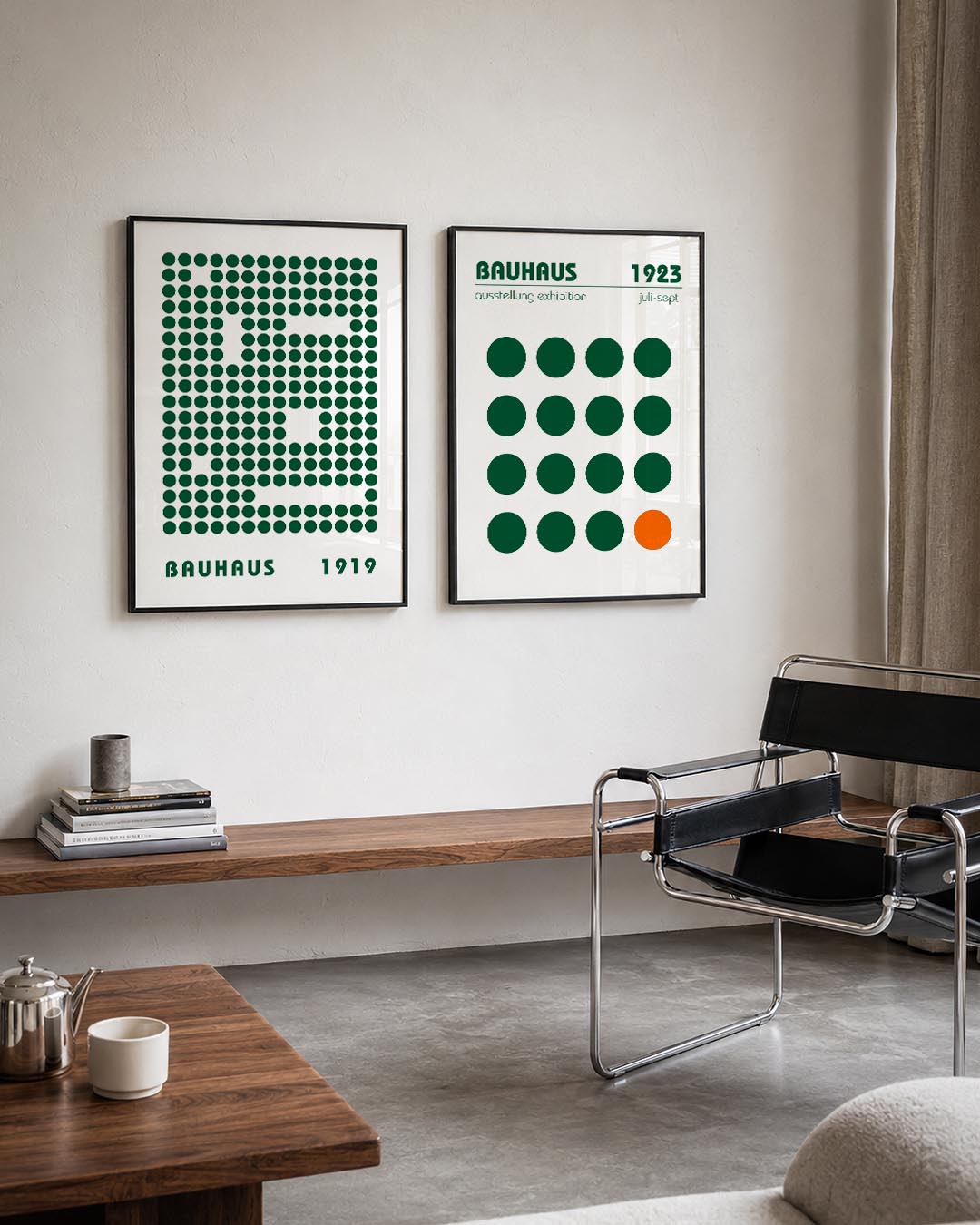 Puntpatroon ritme Posterset