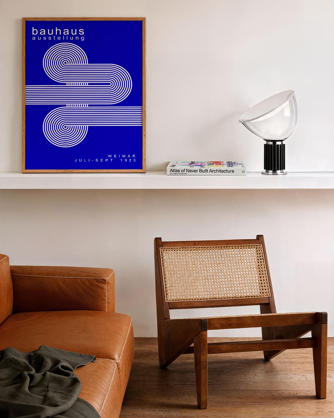 Lijnen en cirkel Poster