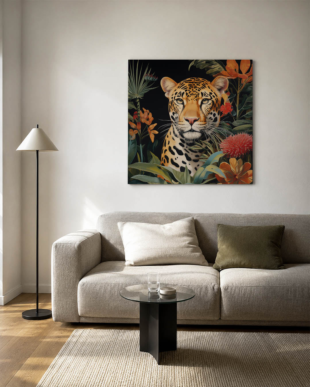 Dier in jungle Kunstwerk
