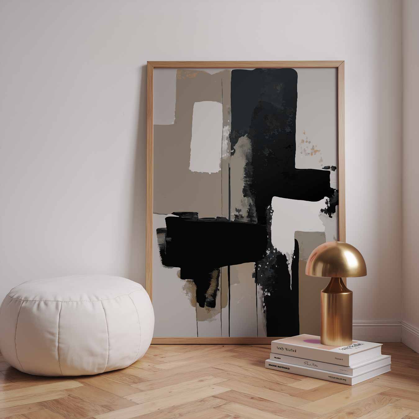 Moderne Abstracte Compositie Poster-WallArtistic