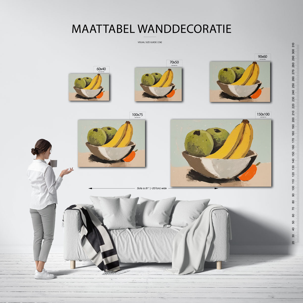 Fruit in kom Kunstwerk