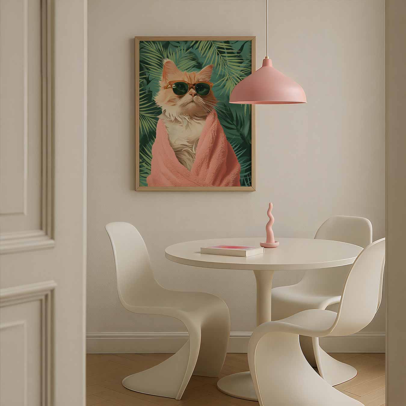 Tropische Kat Zen Poster-WallArtistic