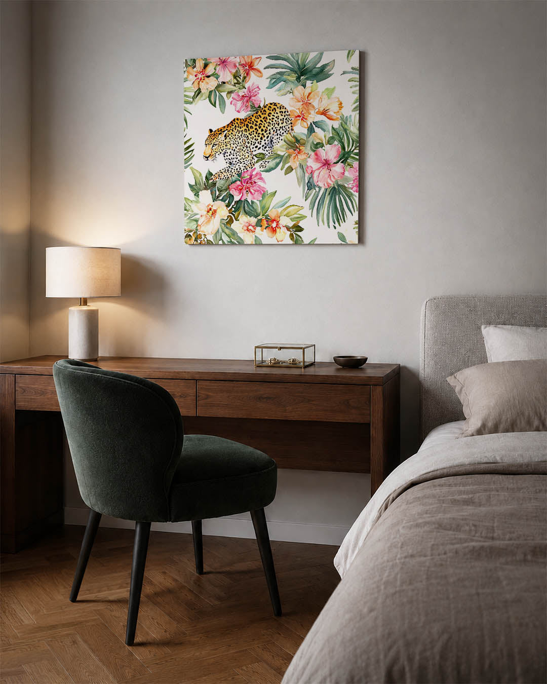 Tropische dierenprint Kunstwerk