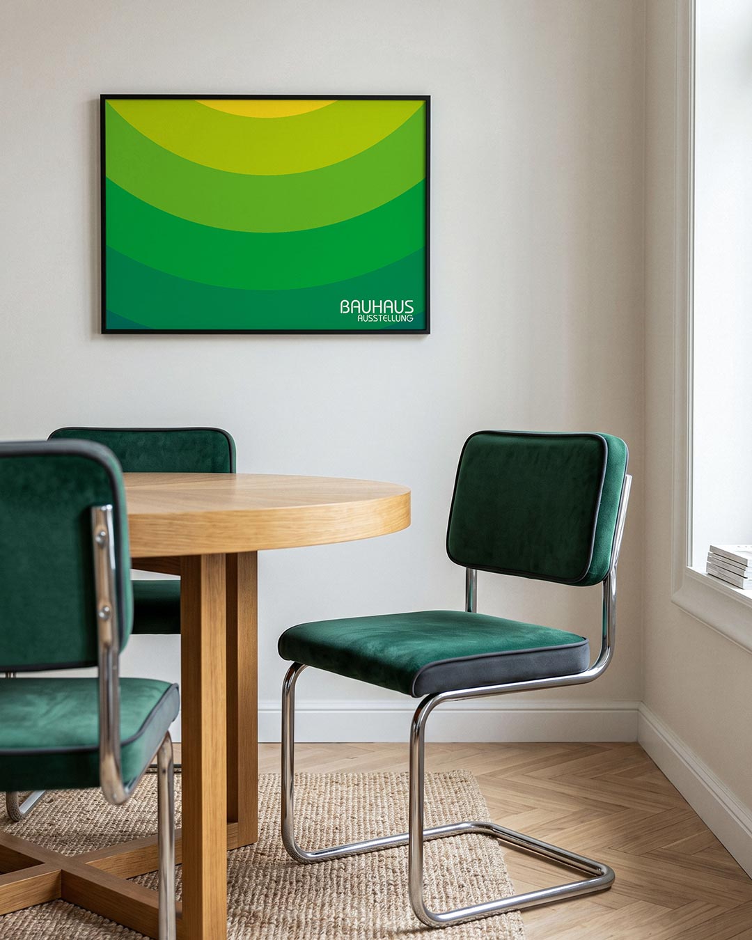 Kleurvlakken boog Poster