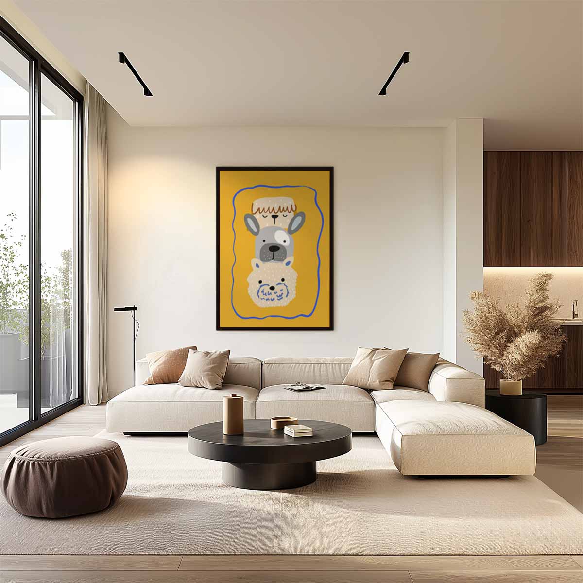 Dierenvrienden Avontuur Kunstwerk-canvas-dibond-plexiglas-wanddecoratie-WallArtistic