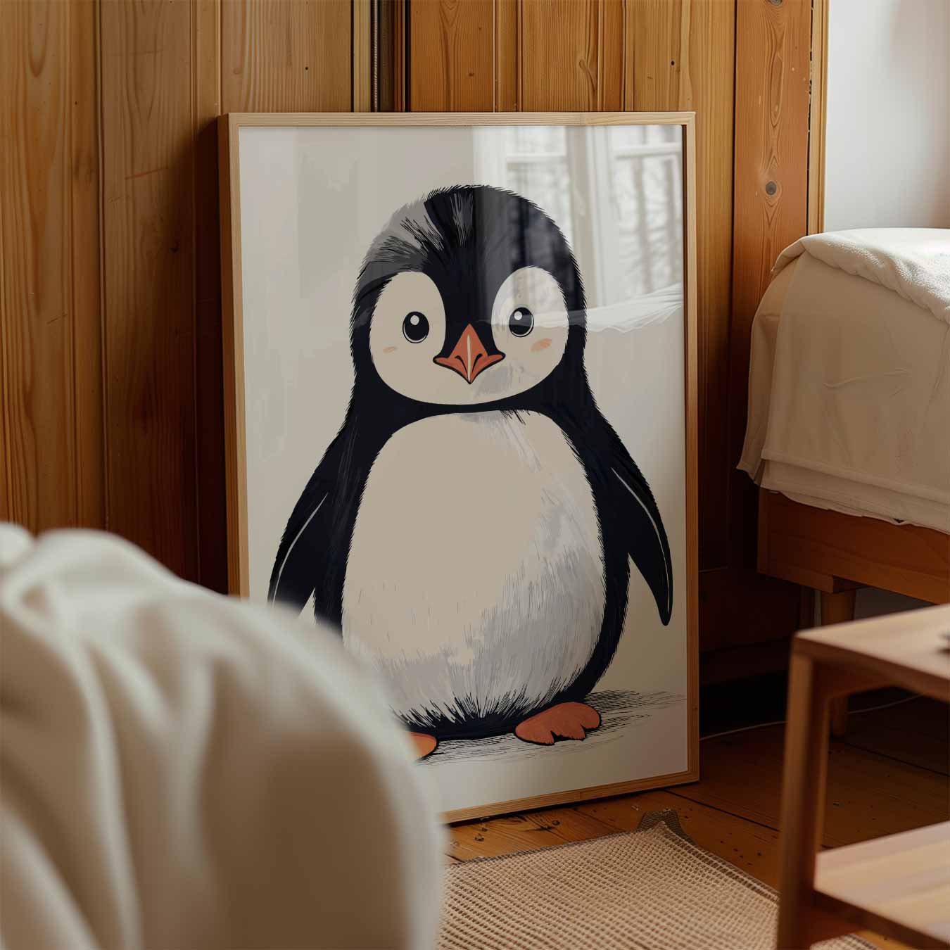 Schattige Pinguïn Illustratie Poster-WallArtistic