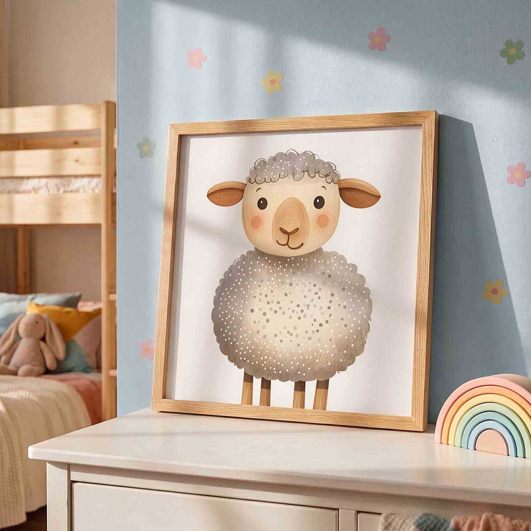 Schattig schaap Poster