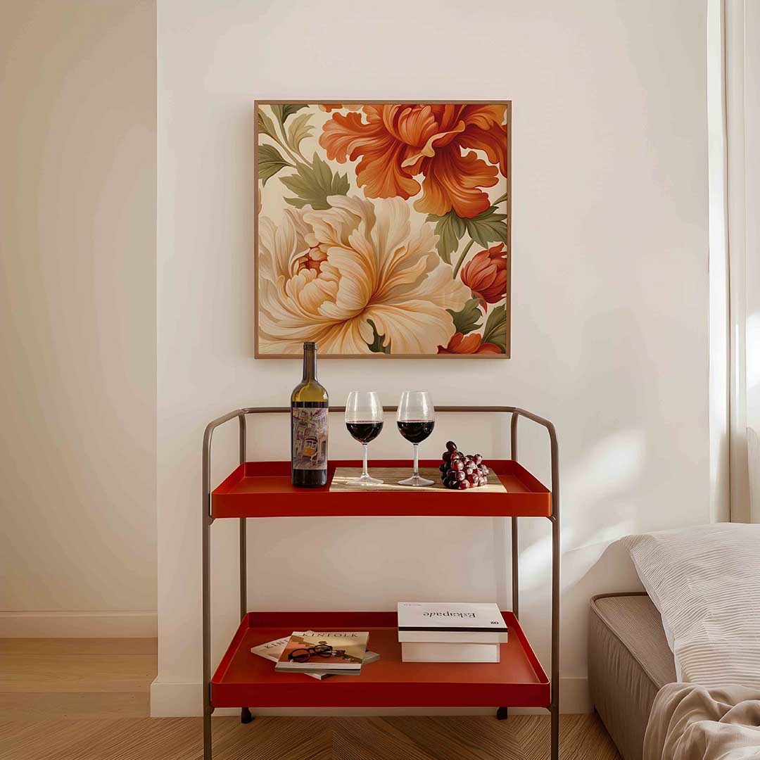 Bloemen en bladeren Poster