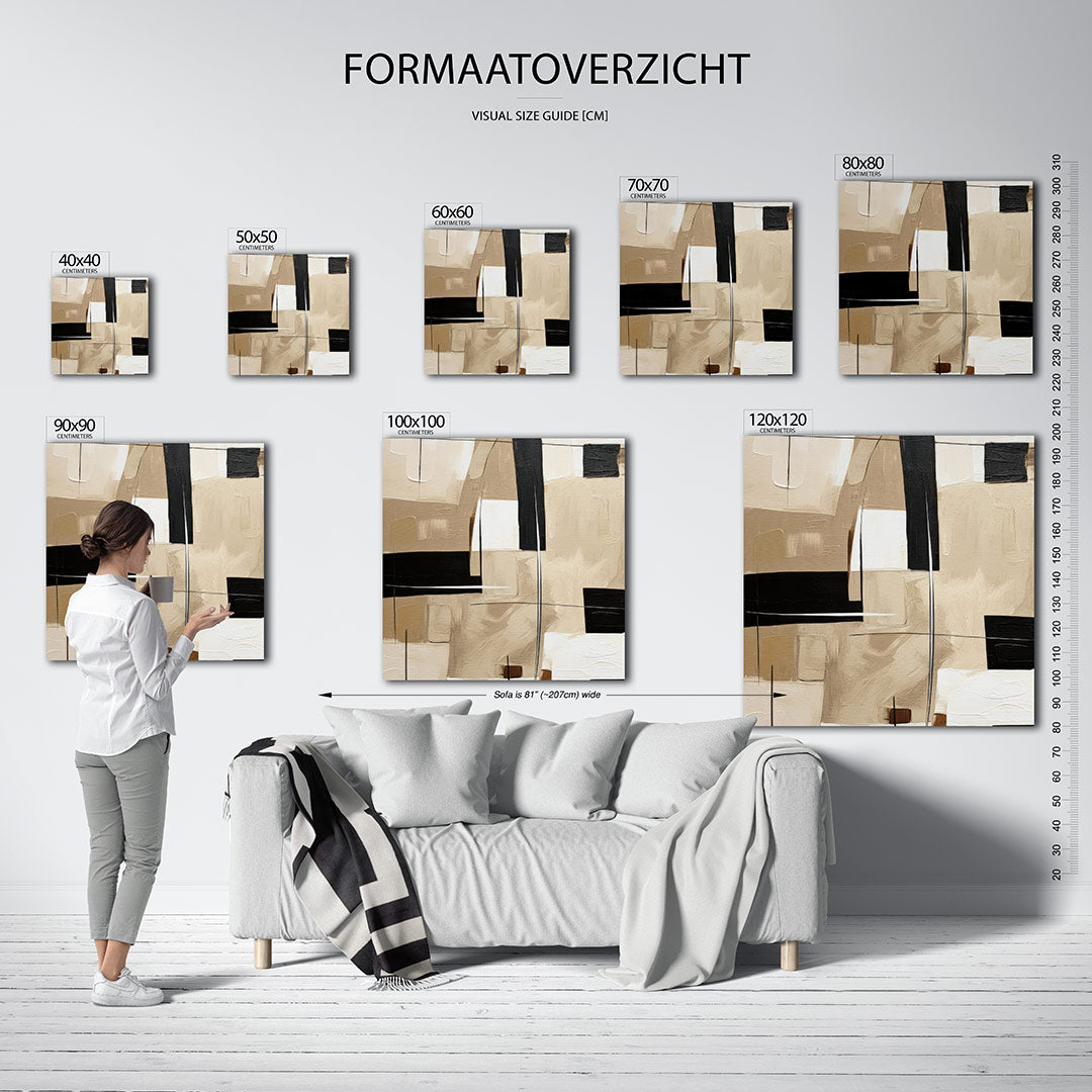 Geometrische vormen Kunstwerk