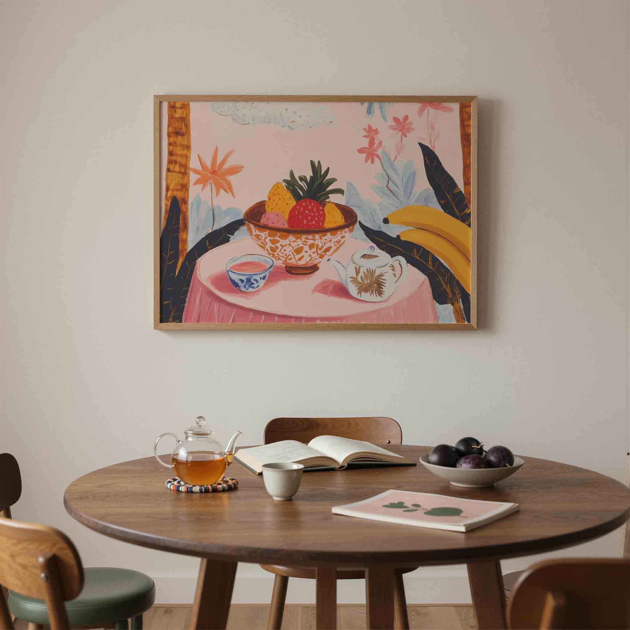 Fruit en bloemen Poster