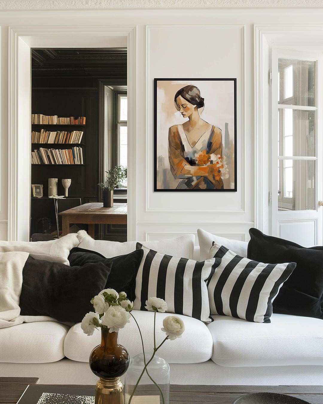 Vrouwelijke elegantie Kunstwerk
