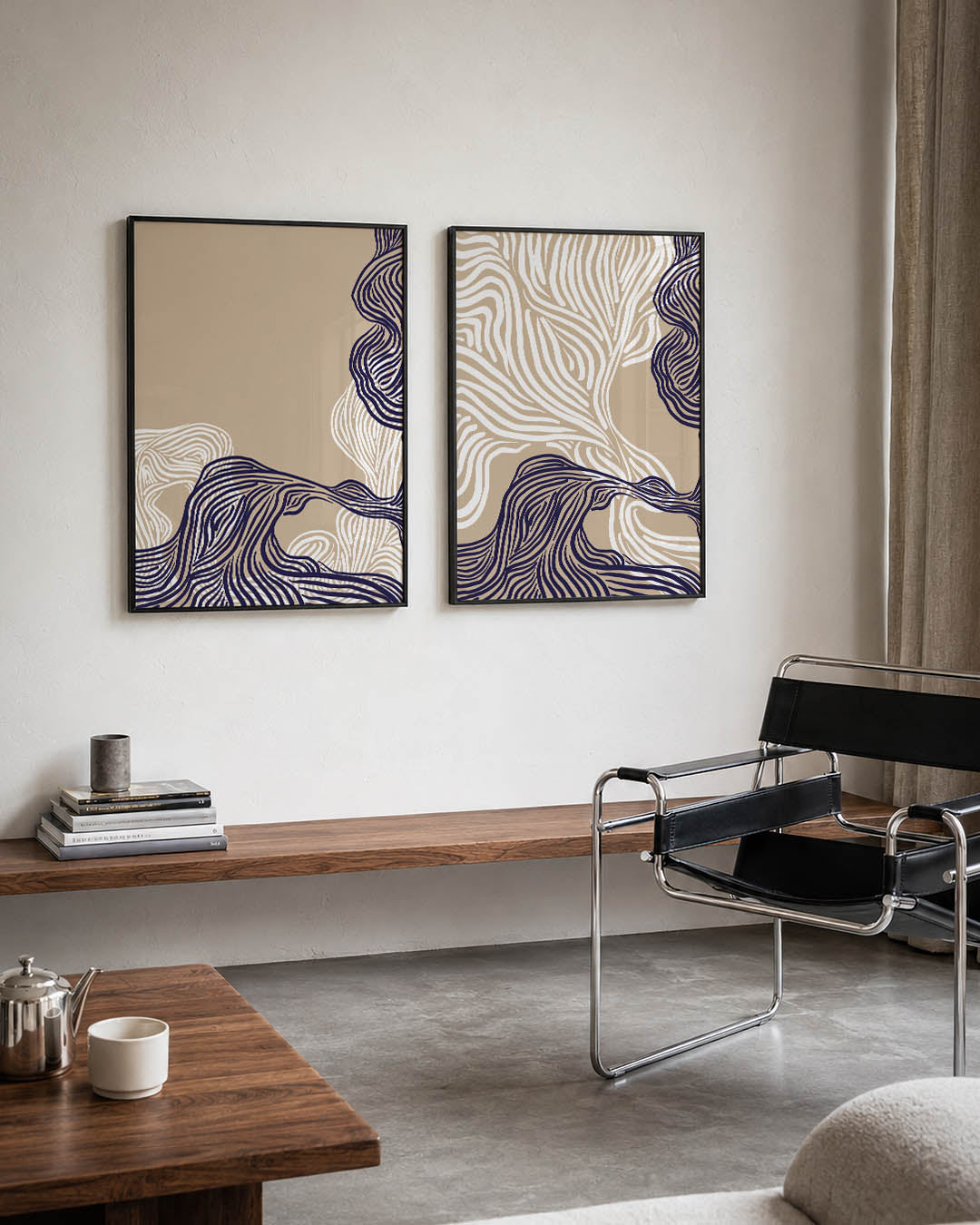 Lijnenspel en vormen Posterset