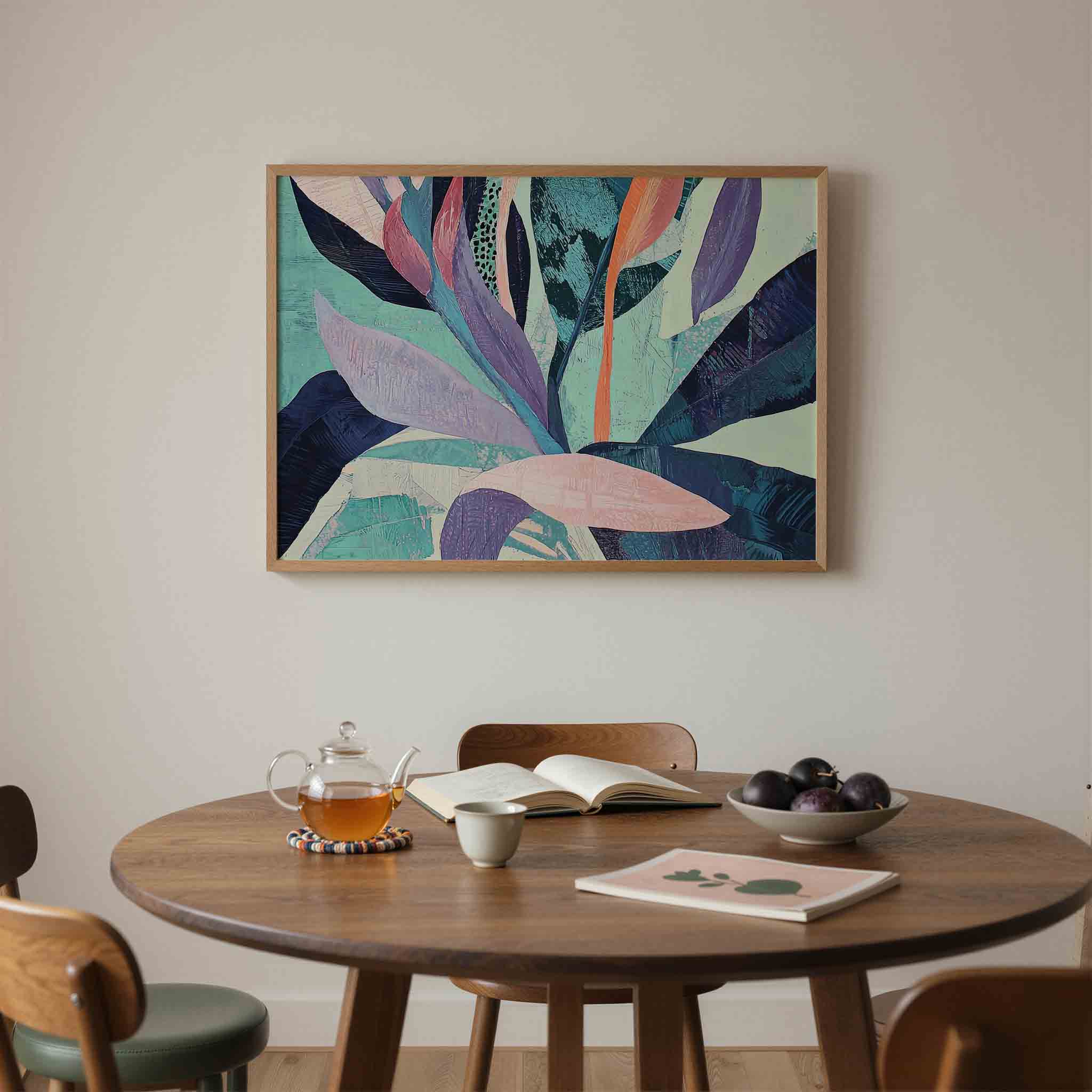 Abstracte bladeren Poster