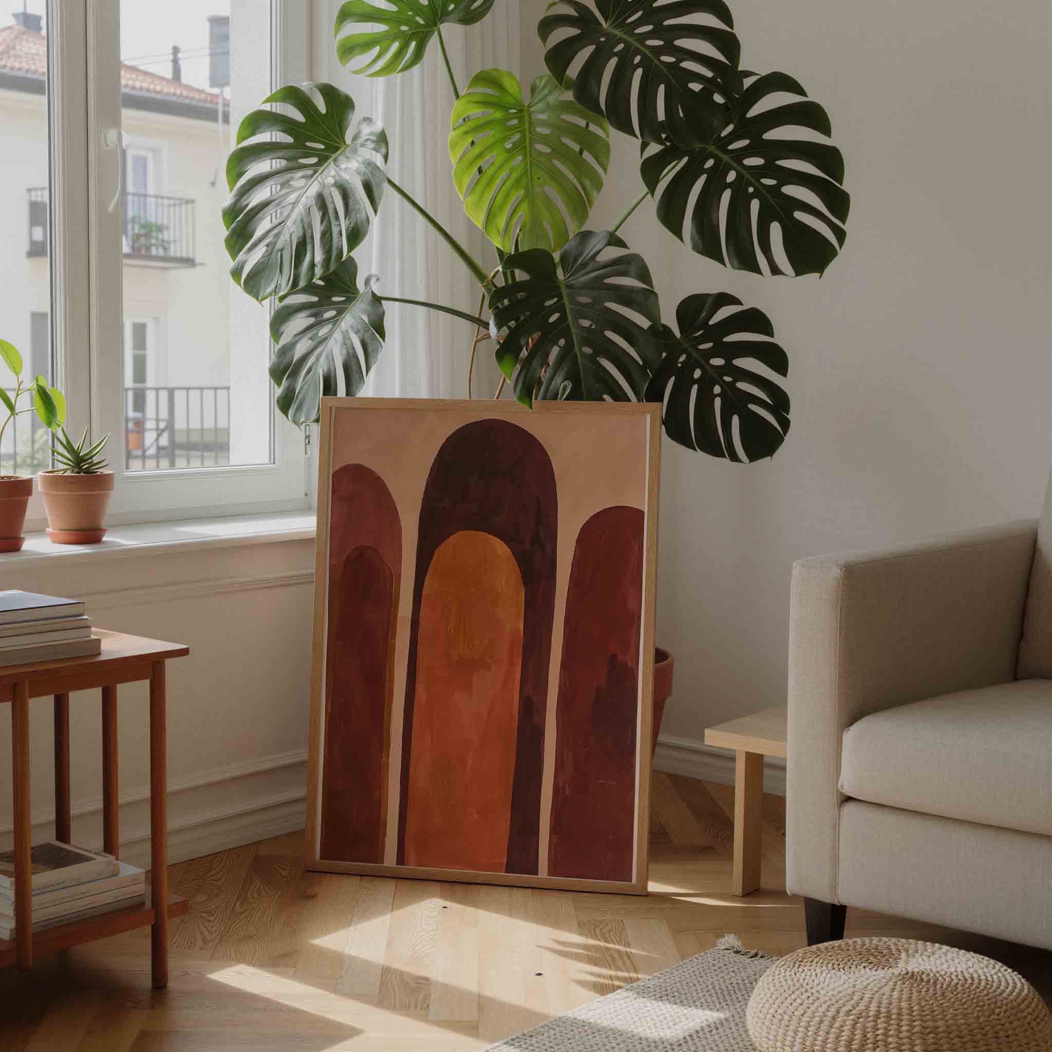 Abstracte bogen Poster