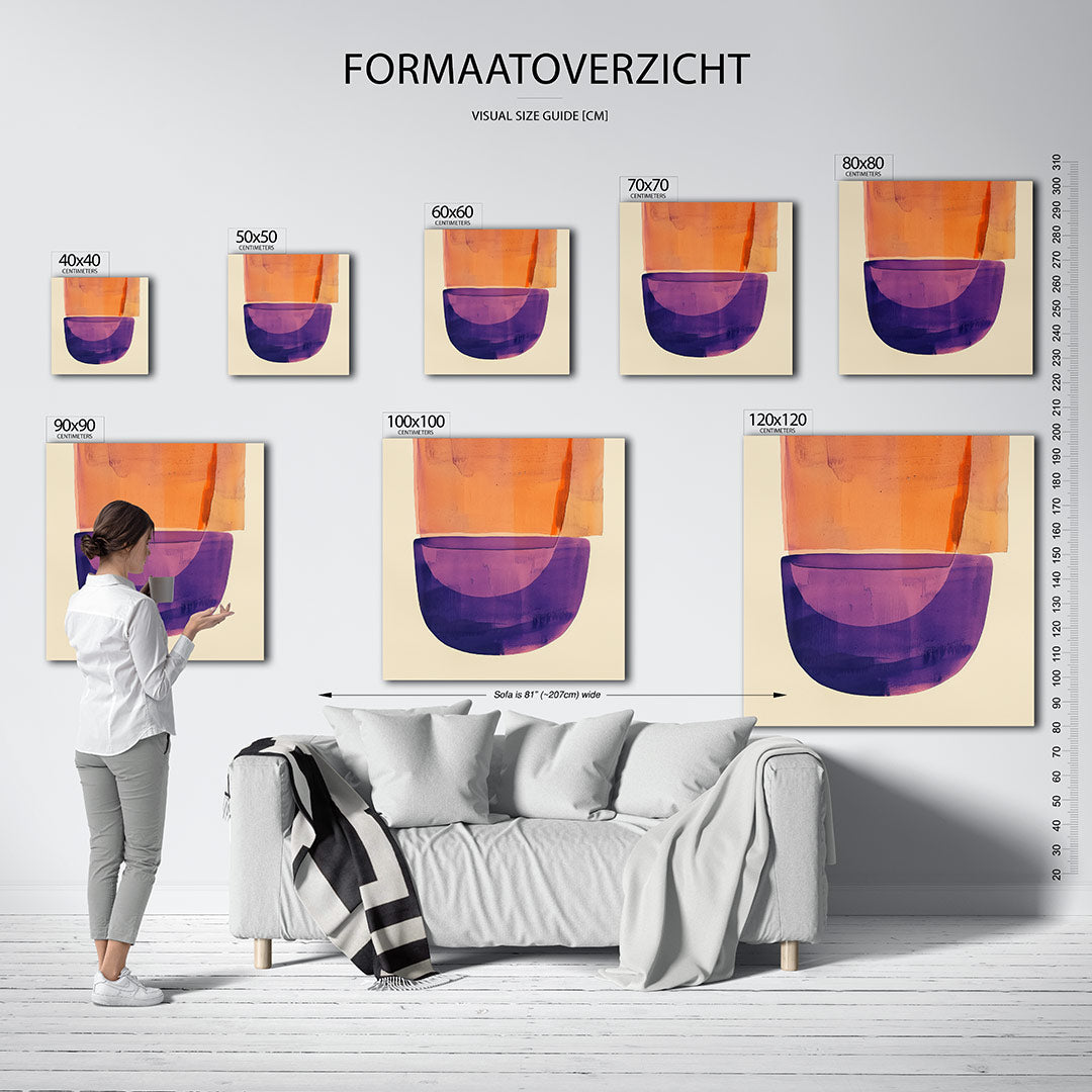 Vormen in kleur Kunstwerk