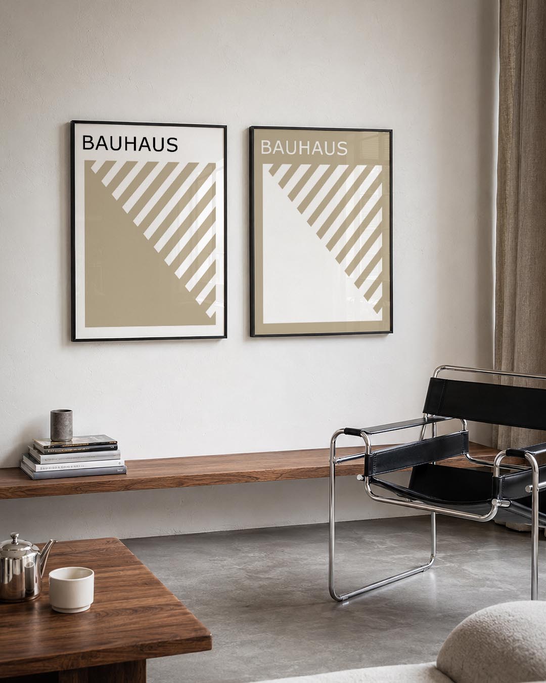 Diagonal strepen Posterset