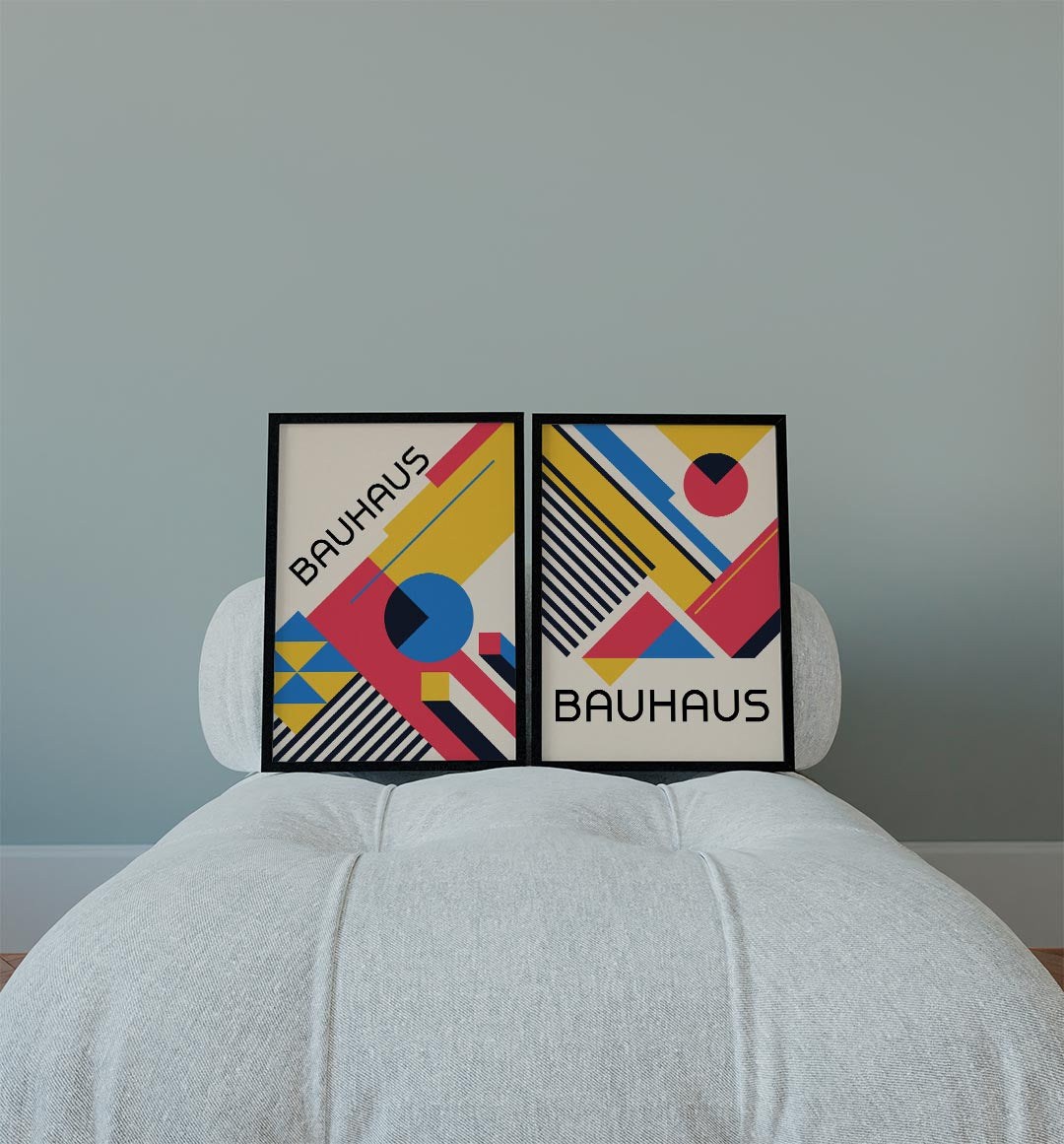 Kleurrijke vlakken Posterset