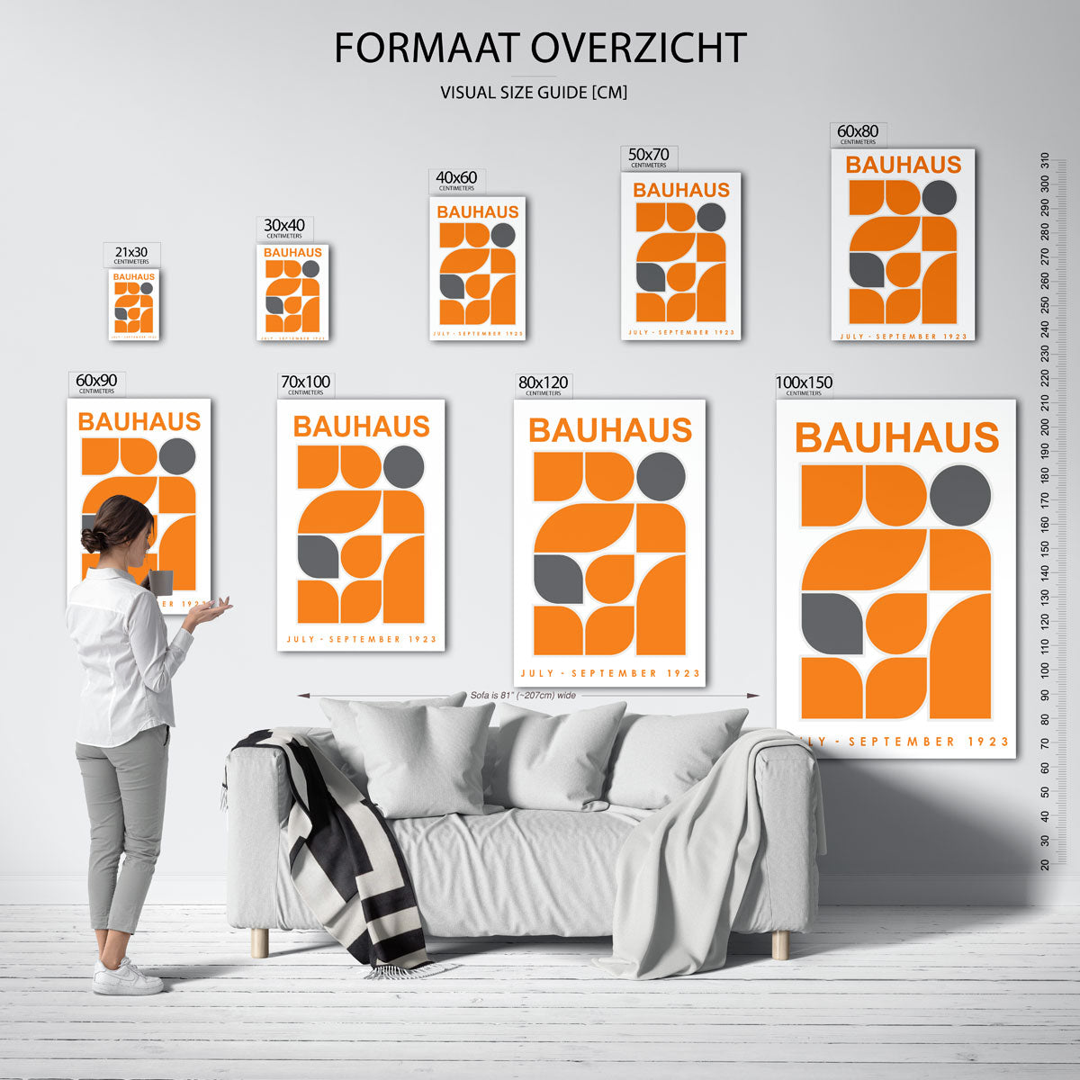 Vormritme en kleur Poster