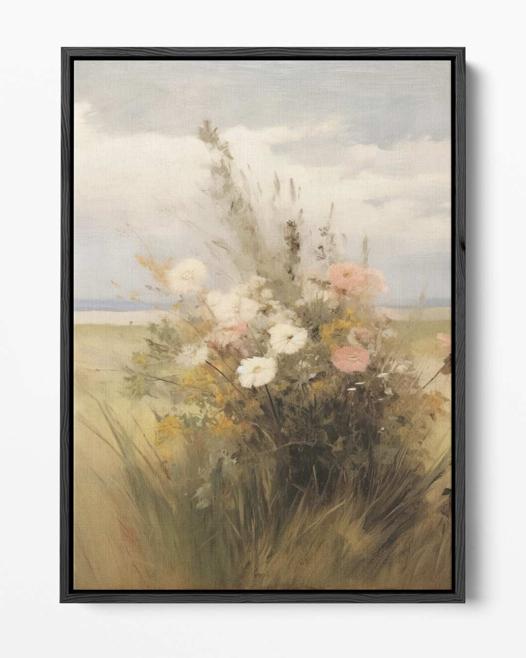Veldbloemen in de Zomerbries Kunstwerk-canvas-dibond-plexiglas-wanddecoratie-WallArtistic